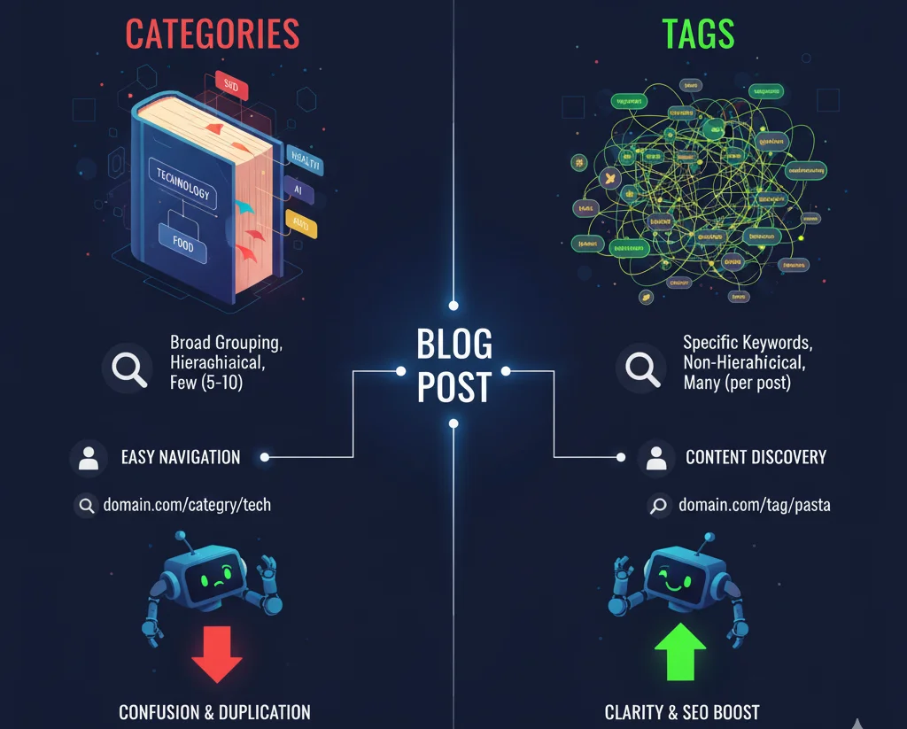 Πώς να κάνω σωστή διαχείριση blog categories & tags;